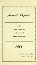 Annual report of the Town of Barrington, New Hampshire 1956_cover