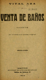 Venta de baños : sainete en un acto y en prosa_cover