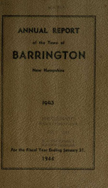 Annual report of the Town of Barrington, New Hampshire 1943-44_cover