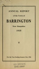 Annual report of the Town of Barrington, New Hampshire 1935-36_cover