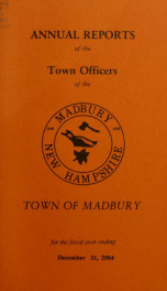 Receipts and expenditures of the Town of Madbury 2004_cover