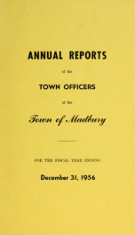 Receipts and expenditures of the Town of Madbury 1956_cover