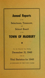 Receipts and expenditures of the Town of Madbury 1948_cover