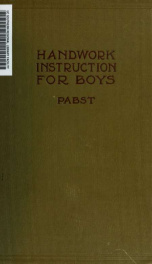 Handwork instruction for boys_cover