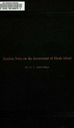 Random notes on the government of Rhode Island_cover