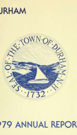 Receipts and expenditures of the town of Durham for the year ending . 1979_cover