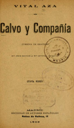 Calvo y compañía : comedia de gracioso en dos actos y en prosa_cover