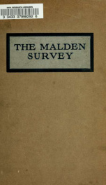 The Malden survey; a report on the church plants of a typical city, showing the use of the Interchurch World Movement score card and standards for rating city church plants_cover