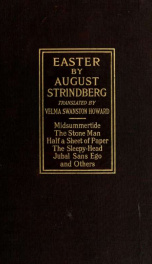 Easter (a play in three acts) and stories from the Swedish of August Strindberg .._cover