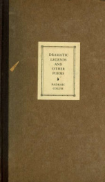 Dramatic legends and other poems_cover