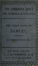 The First book of Samuel_cover