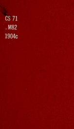 Chronological history of William and Harriett Moore_cover