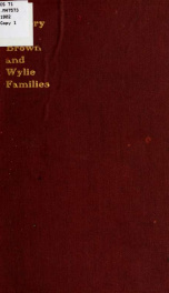 History of the McTeear, Brown, and Wylie families_cover