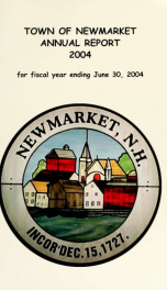 Reports of the selectmen and town treasurer and the superintendent of public schools of the Town of Newmarket, for the year ._cover