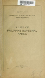A list of Philippine baptismal names_cover