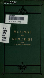 Musings & memories : a third volume of collected verses_cover