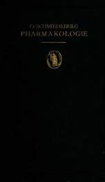 Grundriss der Pharmakologie in Bezug auf Arzneimittellehre und Toxicologie_cover