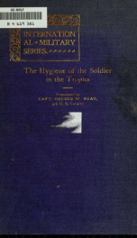 The hygiene of the soldier in the tropics_cover