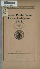 General public school laws of Alabama, 1915_cover