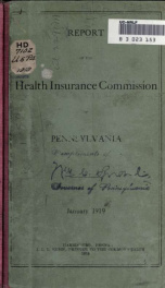 Report of the Health Insurance Commission of Pennsylvania_cover