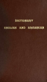 Dictionary: English and Armenian_cover