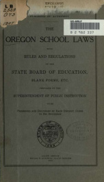 The Oregon school laws_cover