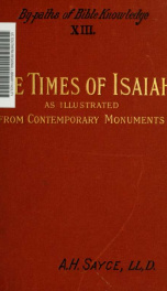 The life and times of Isaiah as illustrated by contemporary monuments_cover