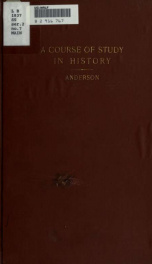 A course of study in history and handbook to the State series advanced text_cover