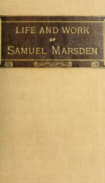 Life and work of Samuel Marsden_cover