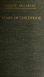 Years of childhood_cover