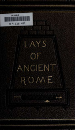 Lays of ancient Rome_cover