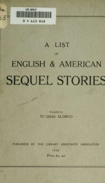 A list of English & American sequel stories_cover