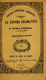 Cristóbal Colón : drama histórico en cuatro actos y en verso_cover