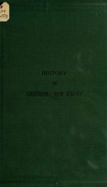 Brief history of Chatham Morris County, New Jersey_cover