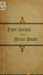 First houses of Bound Brook_cover