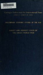 Direct and indirect costs of the great world war_cover