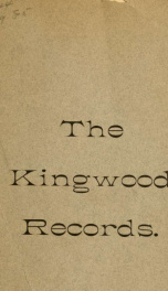 Records of the Kingwood Monthly meeting of Friends, Hunterdon county, New Jersey_cover