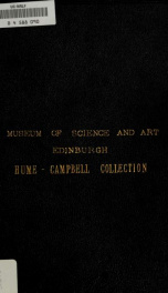 Catalogue of a collection of Greek, Etruscan and Roman bronzes, fictile ware and glass : presented to the Edinburgh Museum of Science and Art by Sir Hugh Hume-Campbell_cover