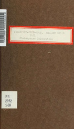 Shakespeare celebration, 1909. Descriptive catalogue of an exhibition held in the Ancient Guild Hall, Stratford-upon-Avon, Monday, 19th April, to Saturday, 8th May, illustrating an inventory dated 1595, and including a number of ancient objects connected _cover