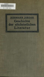 Geschichte der altchristlichen Literatur_cover