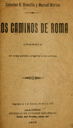 Los caminos de Roma : comedia en tres actos, original y en prosa_cover