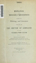 The Hector of Germanie; or, The Palsgrave prime elector_cover