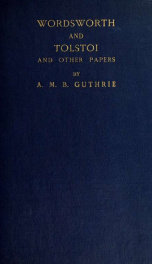 Wordsworth and Tolstoi and other papers_cover