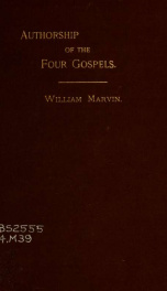 Authorship of the four Gospels_cover