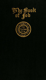 The Book of Job; the poetic portion versified_cover