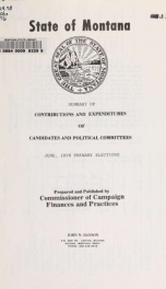 Summary of contributions and expenditures of candidates and ballot issue committees 1976_cover