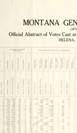 Official Montana general election returns 1924_cover