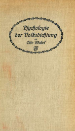 Psychologie der Volksdichtung_cover