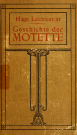 Geschichte der Motette_cover