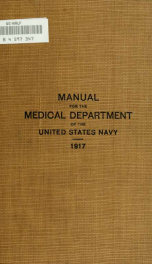 Manual for the Medical Department of the United States Navy_cover